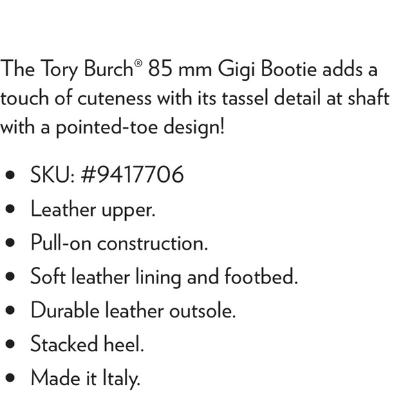 NWT Tory Burch 85mm Gigi bootie - Picture 7 of 13